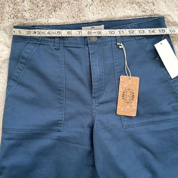 Mason & Belle Straight Slim Chino Twill Pants Blue Size 10 - Picture 7 of 8